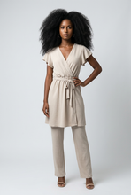Lade das Bild in den Galerie-Viewer, KLEID `Summerlove´ (Midi), taupe