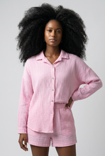 Lade das Bild in den Galerie-Viewer, BLUSE Musselin `Classic´, rosa
