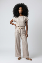 Lade das Bild in den Galerie-Viewer, HOSE `Casual Linen´, taupe