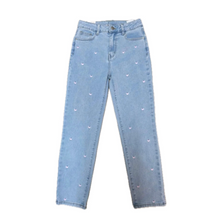 Lade das Bild in den Galerie-Viewer, HOSE Jeans `Mom Stretch´ (White Hearts)