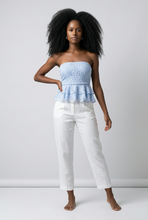 Lade das Bild in den Galerie-Viewer, TOP `Lace Bustier´, light blue