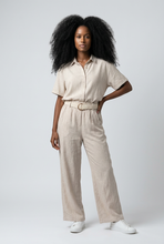 Lade das Bild in den Galerie-Viewer, HOSE `Casual Linen´, taupe
