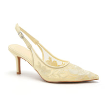 Lade das Bild in den Galerie-Viewer, SLINGBACKS `Lace´, citrus