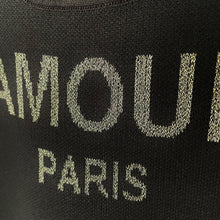 Lade das Bild in den Galerie-Viewer, TOP `Amour Paris´ (Feinstrick/ärmellos), schwarz-gold