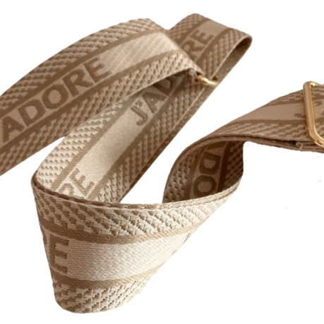 Beige bag strap discount