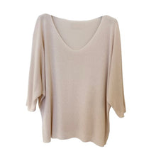 Lade das Bild in den Galerie-Viewer, PULLOVER Feinstrick Basic, crème