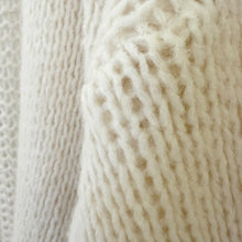 Lade das Bild in den Galerie-Viewer, CARDIGAN `Cozy Strick´ (Midi), crèmeweiß