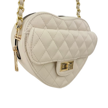 Lade das Bild in den Galerie-Viewer, TASCHE `Heart´, beige