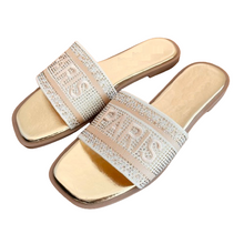 Lade das Bild in den Galerie-Viewer, PANTOLETTE `Paris´, gold