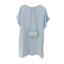 Lade das Bild in den Galerie-Viewer, KLEID Summer Basic (mit Minibag), baby blue
