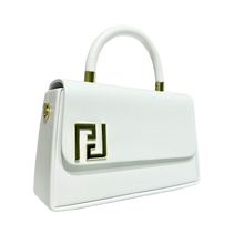 Lade das Bild in den Galerie-Viewer, TASCHE `Golden Sign´, weiß