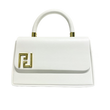 Lade das Bild in den Galerie-Viewer, TASCHE `Golden Sign´, weiß