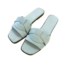 Lade das Bild in den Galerie-Viewer, PANTOLETTE `Suede´, mint