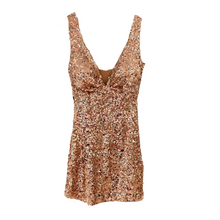 Lade das Bild in den Galerie-Viewer, KLEID `Glammy Star ´, gold