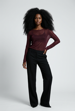 Lade das Bild in den Galerie-Viewer, TOP `Basic Piece´ (U/Modal/Cashmere), burgundy