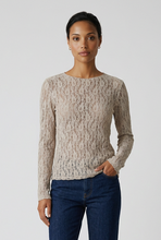 Lade das Bild in den Galerie-Viewer, TOP `Lace´ (weiter Ausschnitt), beige