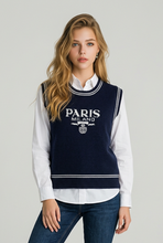 Lade das Bild in den Galerie-Viewer, PULLUNDER `Paris Milano´, navy blue