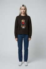 Lade das Bild in den Galerie-Viewer, PULLOVER `Teddy´, chocolate