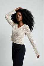 Lade das Bild in den Galerie-Viewer, TOP `Lace´ (Volantarme), crème