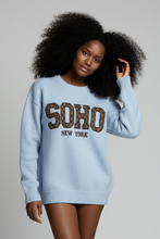 Lade das Bild in den Galerie-Viewer, PULLOVER `SOHO´, baby blue