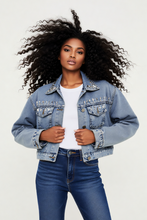 Lade das Bild in den Galerie-Viewer, JACKE `Diamonds´ (Jeans)