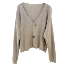 Lade das Bild in den Galerie-Viewer, CARDIGAN `Glam´, beige