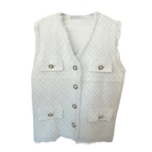 Lade das Bild in den Galerie-Viewer, WESTE `Couture Love´ (Premium Ligne), weiß