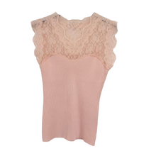 Lade das Bild in den Galerie-Viewer, TOP `Elegant Lace´ (ärmellos), rosa