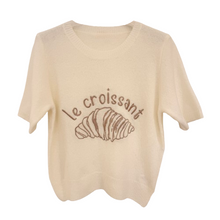 Lade das Bild in den Galerie-Viewer, PULLOVER `Le Croissant´, crèmeweiß