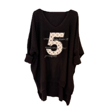 Lade das Bild in den Galerie-Viewer, PULLOVER Pulloverkleid `5´, espresso