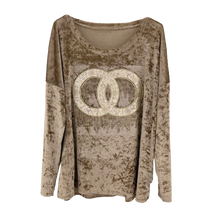 Lade das Bild in den Galerie-Viewer, TOP `Glammy It-Piece´, taupe