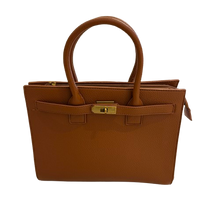 Lade das Bild in den Galerie-Viewer, TASCHE `Elegant Lady´, cognac