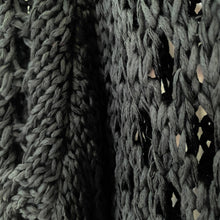 Lade das Bild in den Galerie-Viewer, PULLOVER `Cool Summer Basic´ (Grobstrick), schwarz