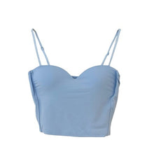 Lade das Bild in den Galerie-Viewer, TOP `Basic Bustier´, baby blue