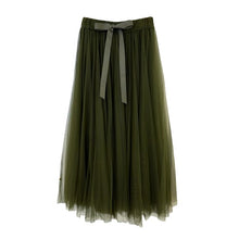 Lade das Bild in den Galerie-Viewer, TÜLLROCK `Princess´ (Maxi), khaki