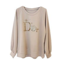 Lade das Bild in den Galerie-Viewer, PULLOVER Sweater `Glam Statement´, beige