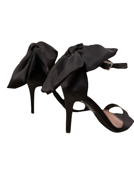 SANDALETTE `Couture Bow´, schwarz
