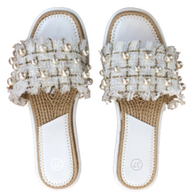 Lade das Bild in den Galerie-Viewer, PANTOLETTE `Paris´, weiß