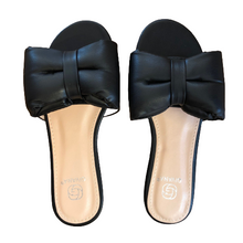 Lade das Bild in den Galerie-Viewer, PANTOLETTE `Sweet Bow´, schwarz