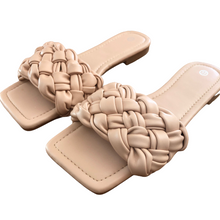 Lade das Bild in den Galerie-Viewer, PANTOLETTE `Woven´, caramel