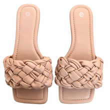 Lade das Bild in den Galerie-Viewer, PANTOLETTE `Woven´, caramel