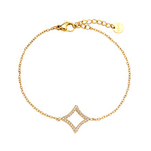 Lade das Bild in den Galerie-Viewer, ARMBAND `Diamond cube´, gold
