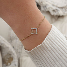 Lade das Bild in den Galerie-Viewer, ARMBAND `Diamond cube´, gold
