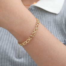 Lade das Bild in den Galerie-Viewer, ARMREIF Little Hearts, gold
