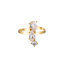 Lade das Bild in den Galerie-Viewer, RING Diamond Curve, gold
