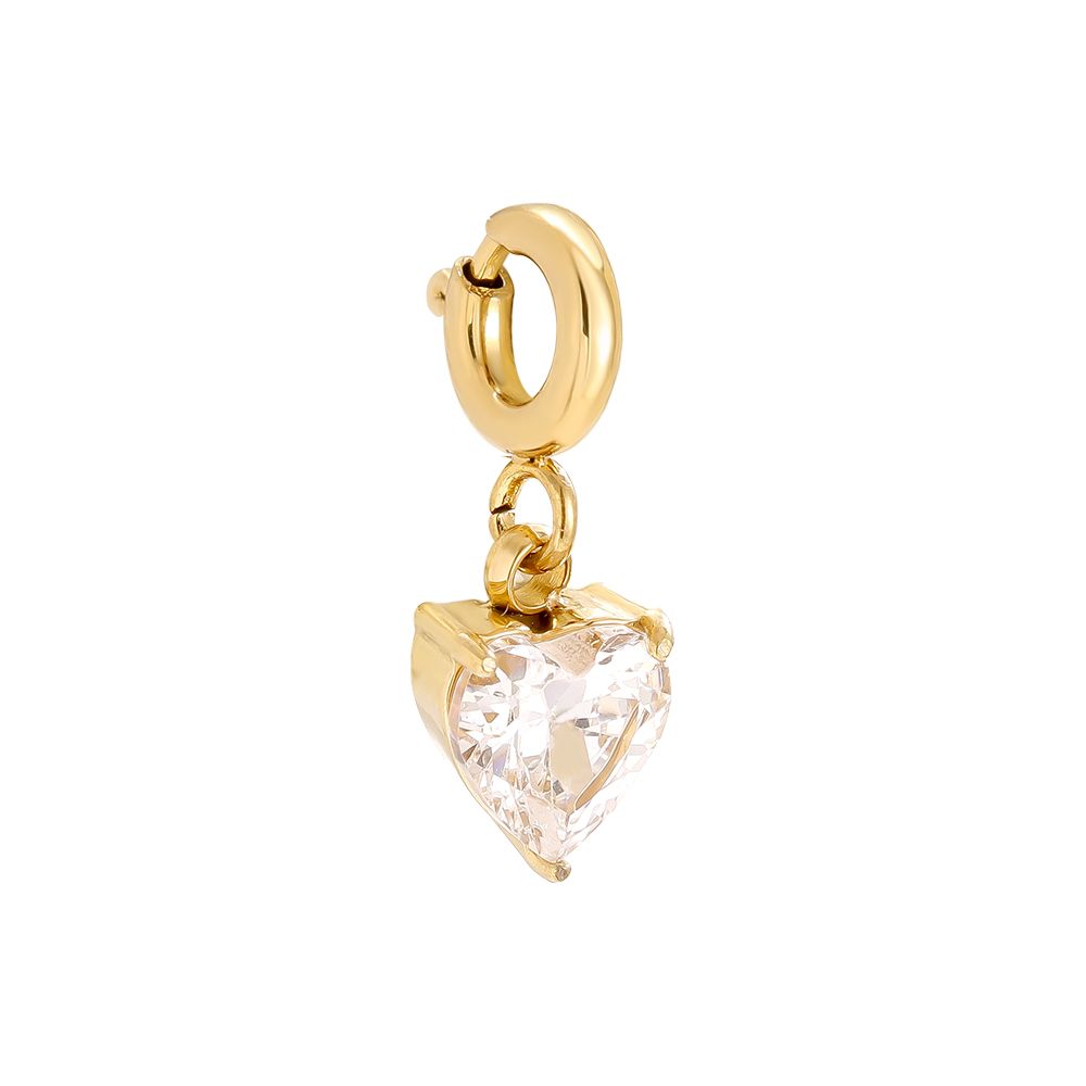 CHARM `Shiny Heart´, gold