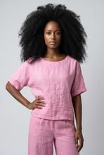 Lade das Bild in den Galerie-Viewer, TOP `Linen´, pink
