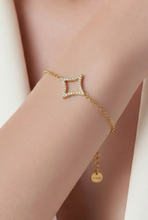 Lade das Bild in den Galerie-Viewer, ARMBAND `Diamond cube´, gold
