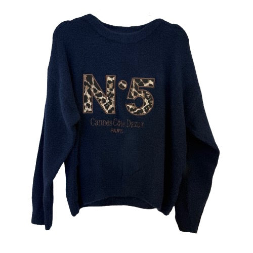 PULLOVER `5´, navy blue