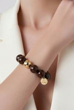 Lade das Bild in den Galerie-Viewer, ARMBAND Biggest Pearls (elastisch), mokka
